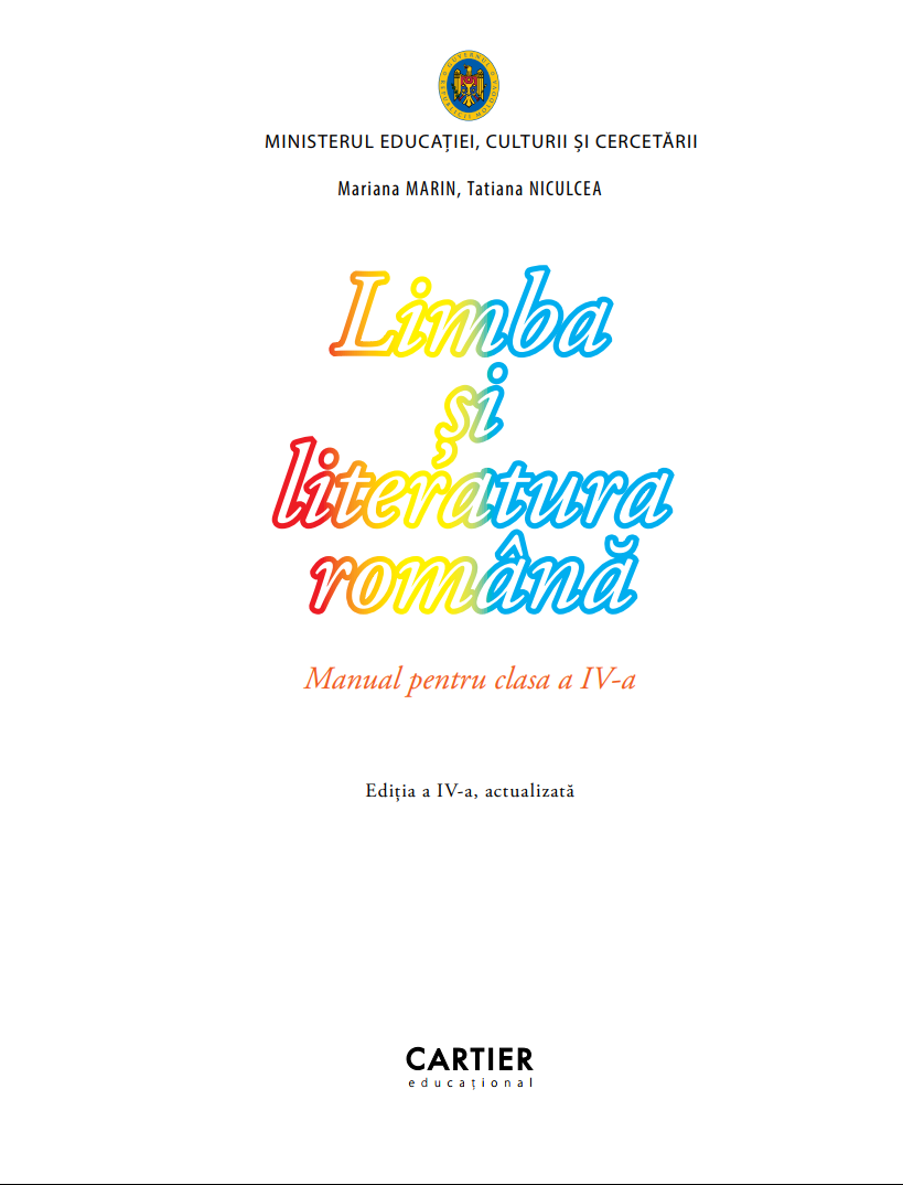 Limba şi literatura română: manual pentru elevii clasei a IV-a